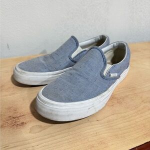 Vans Blue Slip-On Athletic Shoes